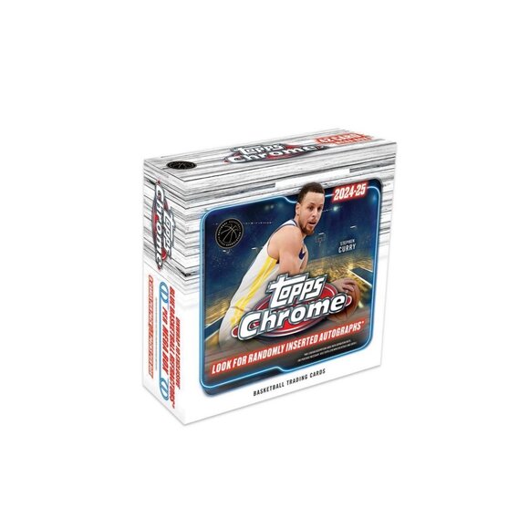 2024-25 Topps NBA Chrome Basketball Trading Card Mega Box Stephen Curry - Picture 1 of 9